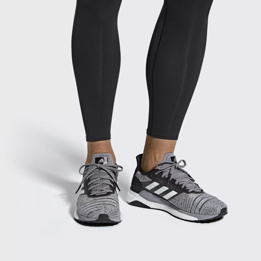 Adidas Solar Glide Tenis Para Correr Blancos Para Hombre (MX-16472)